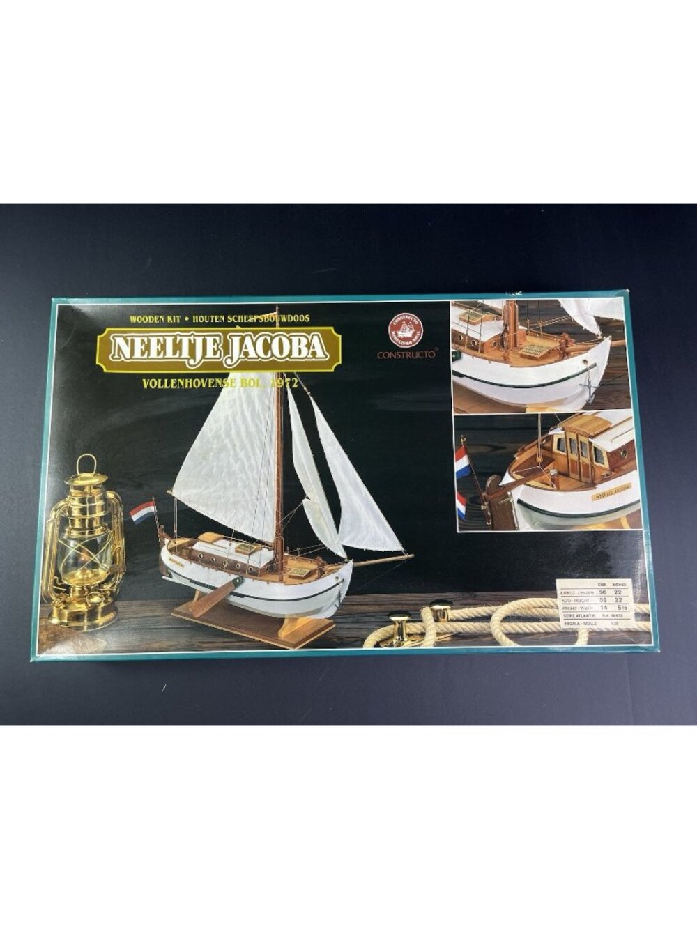 Neeltje Jacoba Dutch Ship Model Kit Wood Advanced Boat Build RARE NEW 1:25